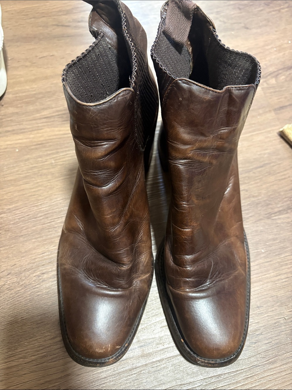 Cole Haan Brown Leather Chelsea Booties